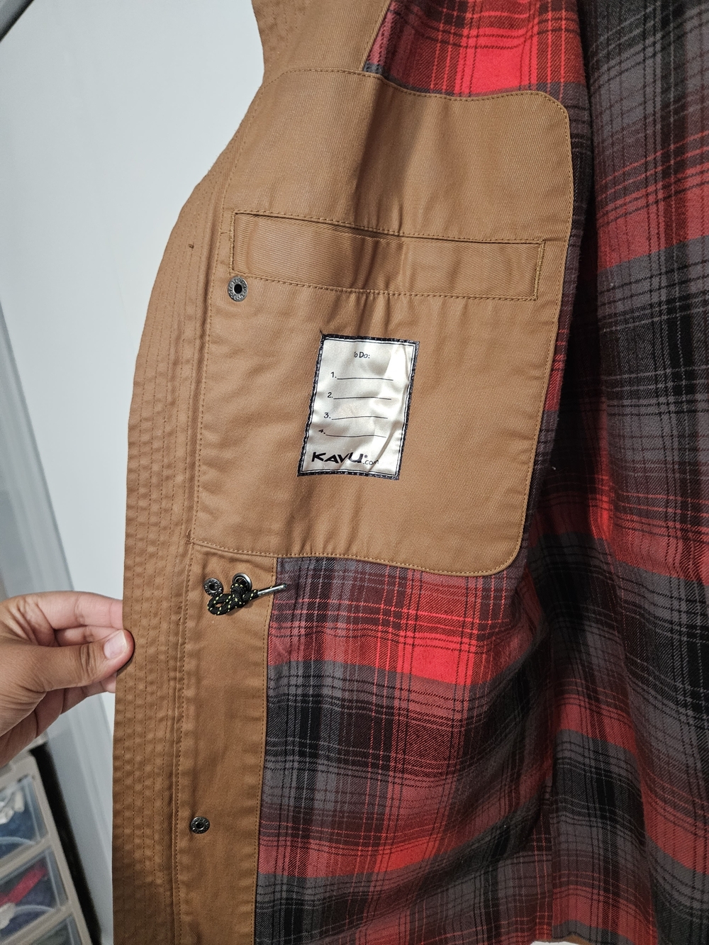 KAVU Tan Hooded Jacket - Picture 7 of 7
